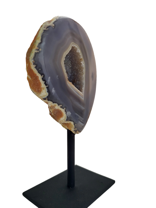 Agaatgeode op standaard