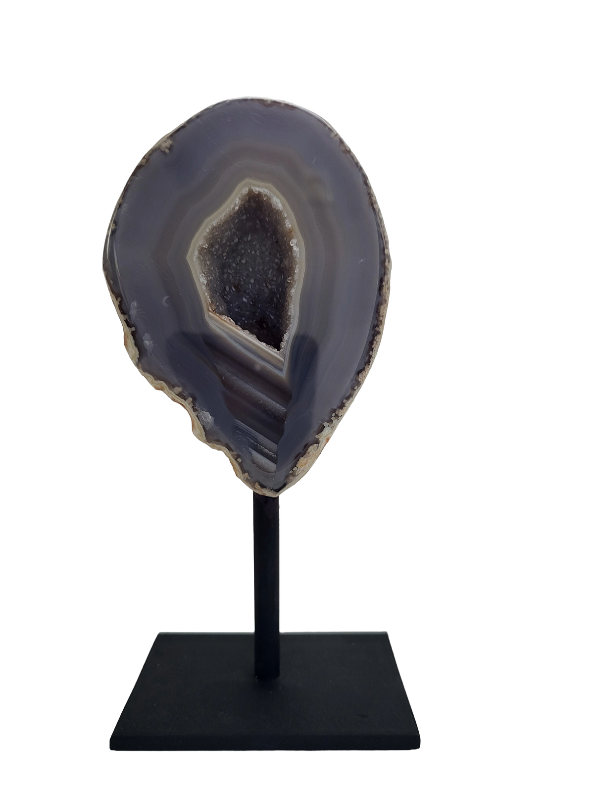 Agaatgeode op standaard