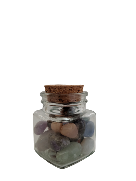 Potje met edelstenenmix - klein